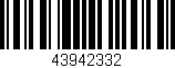 Código de barras (EAN, GTIN, SKU, ISBN): '43942332'