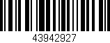Código de barras (EAN, GTIN, SKU, ISBN): '43942927'