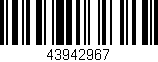 Código de barras (EAN, GTIN, SKU, ISBN): '43942967'