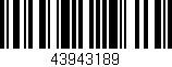 Código de barras (EAN, GTIN, SKU, ISBN): '43943189'