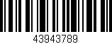 Código de barras (EAN, GTIN, SKU, ISBN): '43943789'