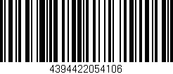 Código de barras (EAN, GTIN, SKU, ISBN): '4394422054106'