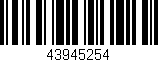 Código de barras (EAN, GTIN, SKU, ISBN): '43945254'