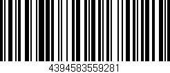 Código de barras (EAN, GTIN, SKU, ISBN): '4394583559281'