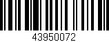 Código de barras (EAN, GTIN, SKU, ISBN): '43950072'