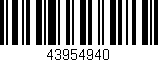 Código de barras (EAN, GTIN, SKU, ISBN): '43954940'