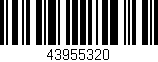 Código de barras (EAN, GTIN, SKU, ISBN): '43955320'