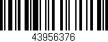 Código de barras (EAN, GTIN, SKU, ISBN): '43956376'