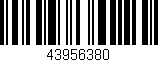 Código de barras (EAN, GTIN, SKU, ISBN): '43956380'