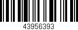 Código de barras (EAN, GTIN, SKU, ISBN): '43956393'