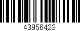 Código de barras (EAN, GTIN, SKU, ISBN): '43956423'