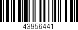 Código de barras (EAN, GTIN, SKU, ISBN): '43956441'