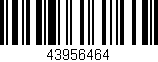 Código de barras (EAN, GTIN, SKU, ISBN): '43956464'