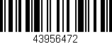 Código de barras (EAN, GTIN, SKU, ISBN): '43956472'