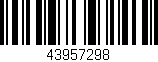 Código de barras (EAN, GTIN, SKU, ISBN): '43957298'