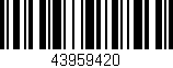 Código de barras (EAN, GTIN, SKU, ISBN): '43959420'