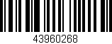 Código de barras (EAN, GTIN, SKU, ISBN): '43960268'