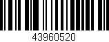Código de barras (EAN, GTIN, SKU, ISBN): '43960520'