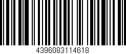 Código de barras (EAN, GTIN, SKU, ISBN): '4396083114618'
