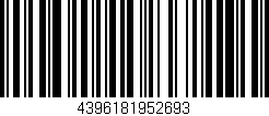 Código de barras (EAN, GTIN, SKU, ISBN): '4396181952693'