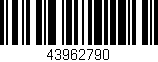 Código de barras (EAN, GTIN, SKU, ISBN): '43962790'