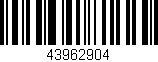 Código de barras (EAN, GTIN, SKU, ISBN): '43962904'