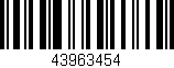 Código de barras (EAN, GTIN, SKU, ISBN): '43963454'