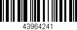 Código de barras (EAN, GTIN, SKU, ISBN): '43964241'