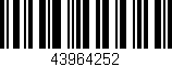 Código de barras (EAN, GTIN, SKU, ISBN): '43964252'