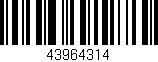 Código de barras (EAN, GTIN, SKU, ISBN): '43964314'