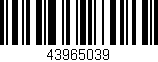 Código de barras (EAN, GTIN, SKU, ISBN): '43965039'