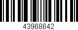Código de barras (EAN, GTIN, SKU, ISBN): '43968642'