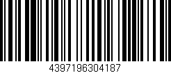Código de barras (EAN, GTIN, SKU, ISBN): '4397196304187'