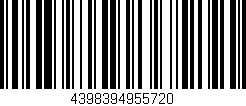 Código de barras (EAN, GTIN, SKU, ISBN): '4398394955720'