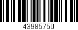 Código de barras (EAN, GTIN, SKU, ISBN): '43985750'