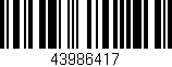 Código de barras (EAN, GTIN, SKU, ISBN): '43986417'