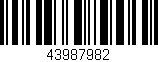Código de barras (EAN, GTIN, SKU, ISBN): '43987982'