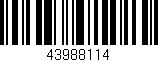 Código de barras (EAN, GTIN, SKU, ISBN): '43988114'