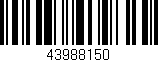 Código de barras (EAN, GTIN, SKU, ISBN): '43988150'
