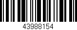 Código de barras (EAN, GTIN, SKU, ISBN): '43988154'