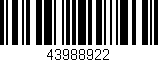 Código de barras (EAN, GTIN, SKU, ISBN): '43988922'