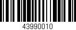 Código de barras (EAN, GTIN, SKU, ISBN): '43990010'