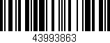 Código de barras (EAN, GTIN, SKU, ISBN): '43993863'