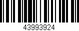 Código de barras (EAN, GTIN, SKU, ISBN): '43993924'