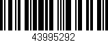 Código de barras (EAN, GTIN, SKU, ISBN): '43995292'