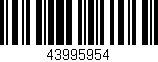 Código de barras (EAN, GTIN, SKU, ISBN): '43995954'