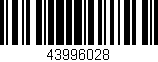 Código de barras (EAN, GTIN, SKU, ISBN): '43996028'