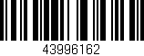 Código de barras (EAN, GTIN, SKU, ISBN): '43996162'