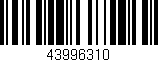 Código de barras (EAN, GTIN, SKU, ISBN): '43996310'