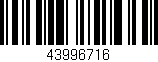 Código de barras (EAN, GTIN, SKU, ISBN): '43996716'